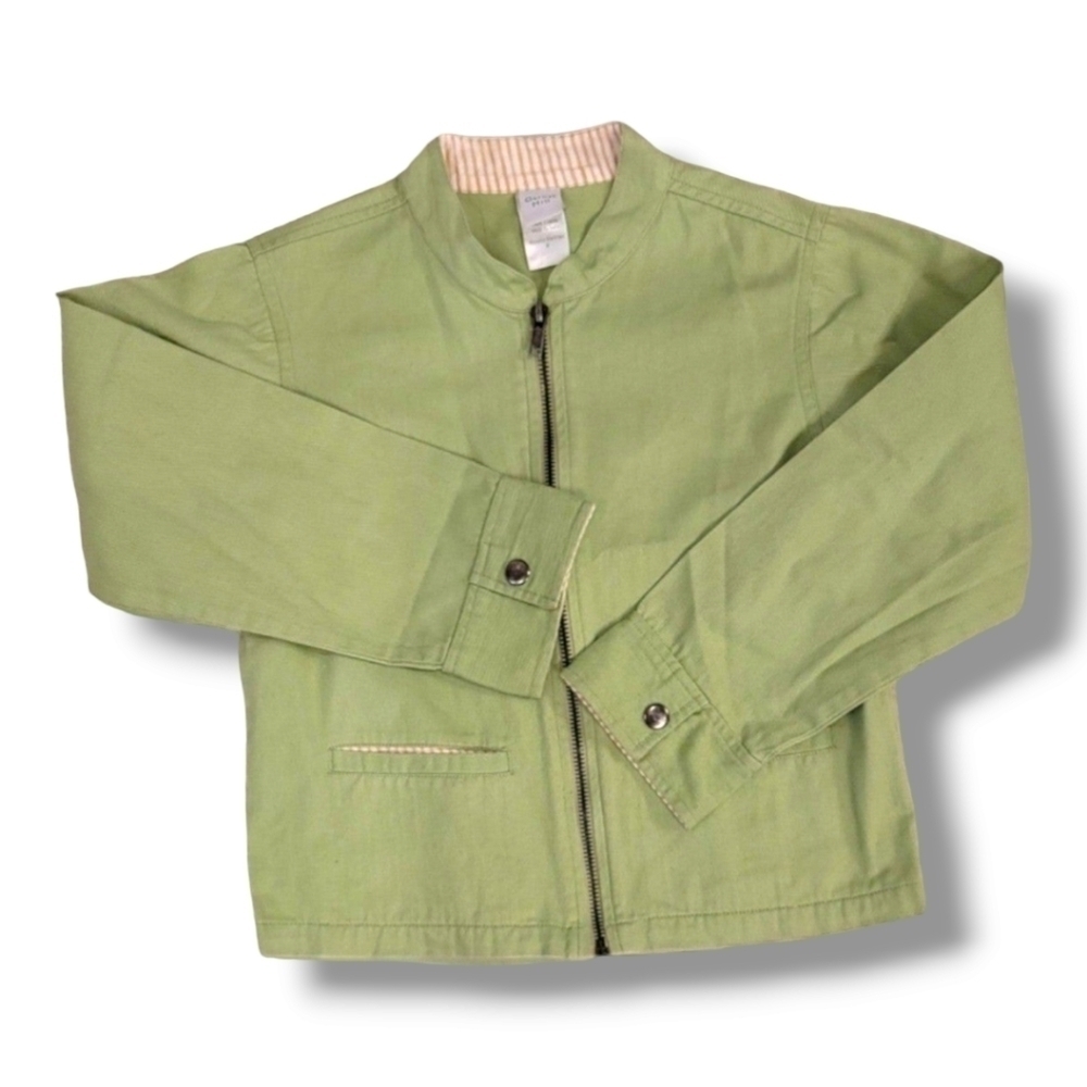 Garnet Hill Green Long-Sleeve Jacket - Size 8